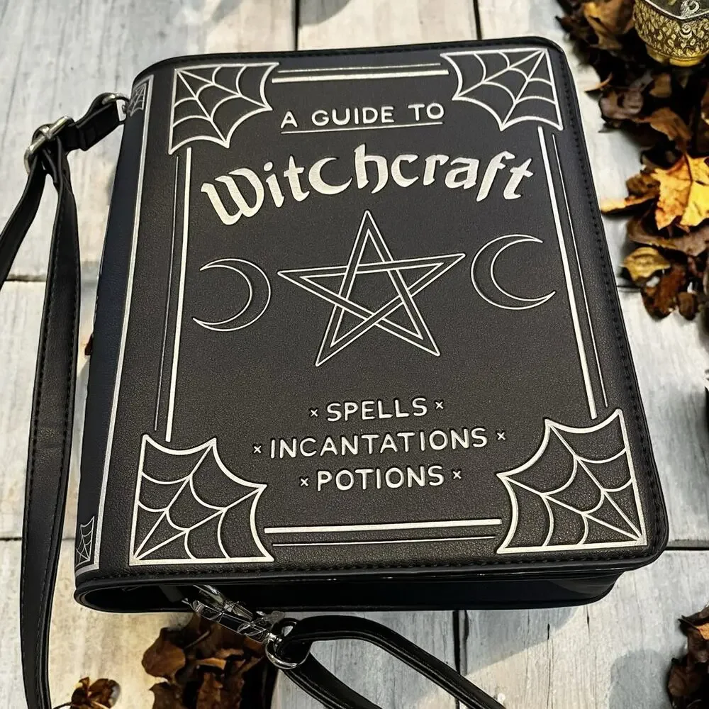 A Guide To Witchcraft Book Crossbody Bag Hot Topic Halloween Goth Spooky